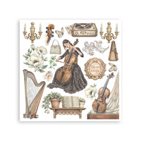Symphony - Stamperia Printed Decorative Rub-On Kit