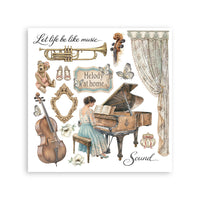 Symphony - Stamperia Printed Decorative Rub-On Kit