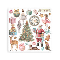 Winter Magic - Printed Decorative Rub-On Kit For Art And Craft cm 15.5x15.5