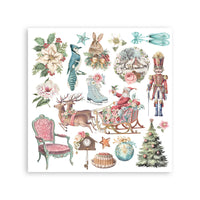 Winter Magic - Printed Decorative Rub-On Kit For Art And Craft cm 15.5x15.5