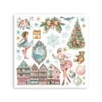 Winter Magic - Printed Decorative Rub-On Kit For Art And Craft cm 15.5x15.5