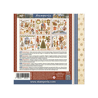Silent Night - Printed Decorative Rub-On Kit For Art And Craft cm 15.5x15.5
