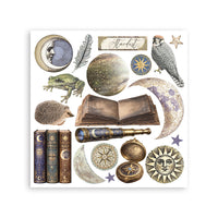 Printed Decorative Rub On Kit For Art And Craft cm 15.5x15.5 - Cosmos