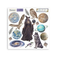 Printed Decorative Rub On Kit For Art And Craft cm 15.5x15.5 - Cosmos
