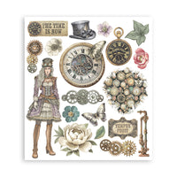 Gardens of Time - Stamperia Rub-On Selection 8x9 - 6/Pkg