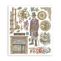 Gardens of Time - Stamperia Rub-On Selection 8x9 - 6/Pkg