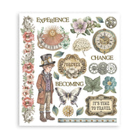 Gardens of Time - Stamperia Rub-On Selection 8x9 - 6/Pkg