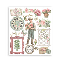 House of Roses - Stamperia Rub-On Selection 8x9 - 6/Pkg