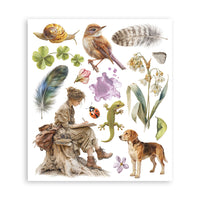 All Around - Stamperia Rub-On Selection 8x9 - 6/Pkg