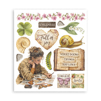 All Around - Stamperia Rub-On Selection 8x9 - 6/Pkg
