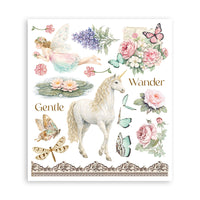 Wonderland - Stamperia Rub-On Selection 8x9 - 6/Pkg
