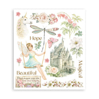 Wonderland - Stamperia Rub-On Selection 8x9 - 6/Pkg
