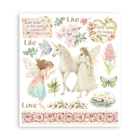 Wonderland - Stamperia Rub-On Selection 8x9 - 6/Pkg