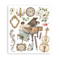 Symphony - Stamperia Printed Decorative Rub-On
