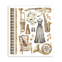 Symphony - Stamperia Printed Decorative Rub-On