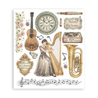Symphony - Stamperia Printed Decorative Rub-On