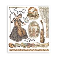 Symphony - Stamperia Printed Decorative Rub-On