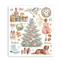 Winter Magic - Printed Decorative Rub-On Selection For Art And Craft cm 20.5x23