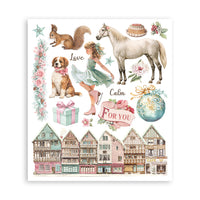 Winter Magic - Printed Decorative Rub-On Selection For Art And Craft cm 20.5x23