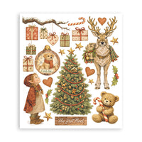Silent Night - Printed Decorative Rub-On Selection For Art And Craft cm 20.5x23