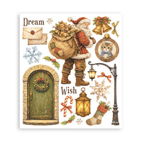 Silent Night - Printed Decorative Rub-On Selection For Art And Craft cm 20.5x23