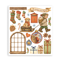 Silent Night - Printed Decorative Rub-On Selection For Art And Craft cm 20.5x23