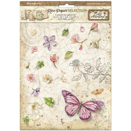 All Around - Stamperia Rice Paper A4 6/Pkg