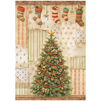 Silent Night - Printed 6 Rice Paper A4 Selection For Art And Craft