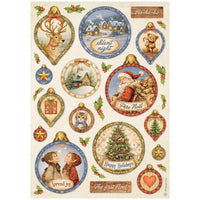 Silent Night - Printed 6 Rice Paper A4 Selection For Art And Craft
