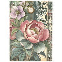 Gardens of Time - Stamperia Rice Paper A6 8/Pkg