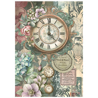 Gardens of Time - Stamperia Rice Paper A6 8/Pkg