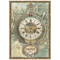 Gardens of Time - Stamperia Rice Paper A6 8/Pkg