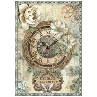 Gardens of Time - Stamperia Rice Paper A6 8/Pkg