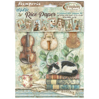 Symphony - Stamperia Printed Mini Rice Paper A6 8 Sheets