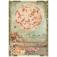 Oriental Garden - Stamperia Printed Mini Rice Paper A6 8 Sheets