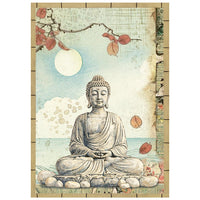 Oriental Garden - Stamperia Printed Mini Rice Paper A6 8 Sheets
