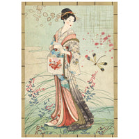 Oriental Garden - Stamperia Printed Mini Rice Paper A6 8 Sheets