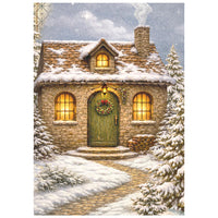 Silent Night - Printed Mini Rice Paper A6 8 Sheets For Art And Craft