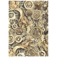Gardens of Time - Stamperia Rice Paper Backgrounds A6 8/Pkg