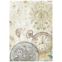 Gardens of Time - Stamperia Rice Paper Backgrounds A6 8/Pkg