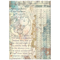 Gardens of Time - Stamperia Rice Paper Backgrounds A6 8/Pkg