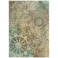 Gardens of Time - Stamperia Rice Paper Backgrounds A6 8/Pkg