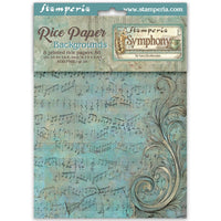 Symphony - Printed 8 Rice Paper A6 Backgrounds