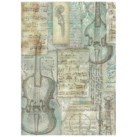 Symphony - Printed 8 Rice Paper A6 Backgrounds