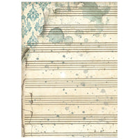 Symphony - Printed 8 Rice Paper A6 Backgrounds