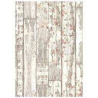 Winter Magic - Printed 8 Rice Paper A6 Backgrounds Selection For Art And Craft
