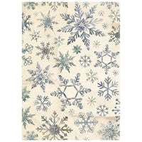 Silent Night - Printed 8 Rice Paper A6 Backgrounds Selection For Art And Craft