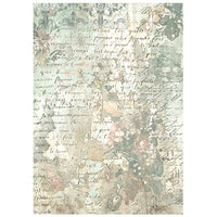 White Christmas - Printed 8 Rice Paper A6 Backgrounds Selection For Art And Craft