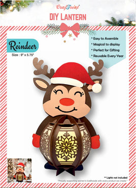 CrafTreat DIY Paper Lanterns - Reindeer