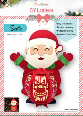CrafTreat DIY Paper Lanterns - Santa